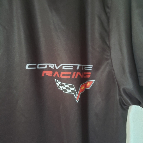 Corvette Shirt Mens Size XL Black Short Sleeve Back Graphic Vette Cars - Picture 3 of 4